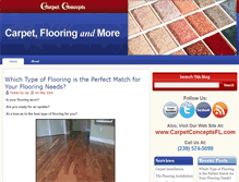 Tablet Screenshot of carpetflooringandmore.com